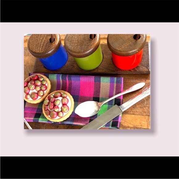 Mid Century Serving Condiment Caddy & Tray Set - Picture 2 of 10